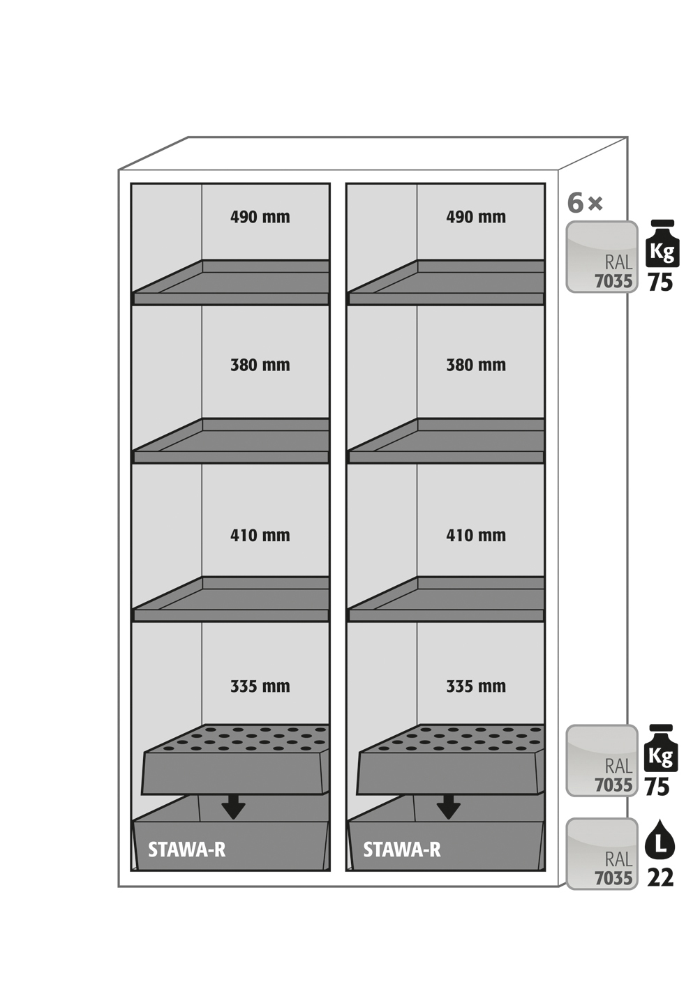 Abbildung der Inneneinrichtung