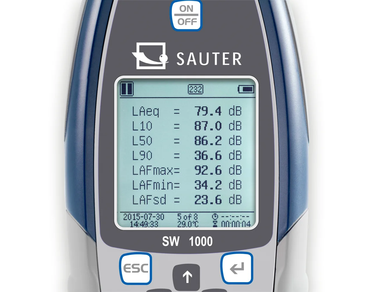 Schallpegelmessgerät SAUTER SW 1000