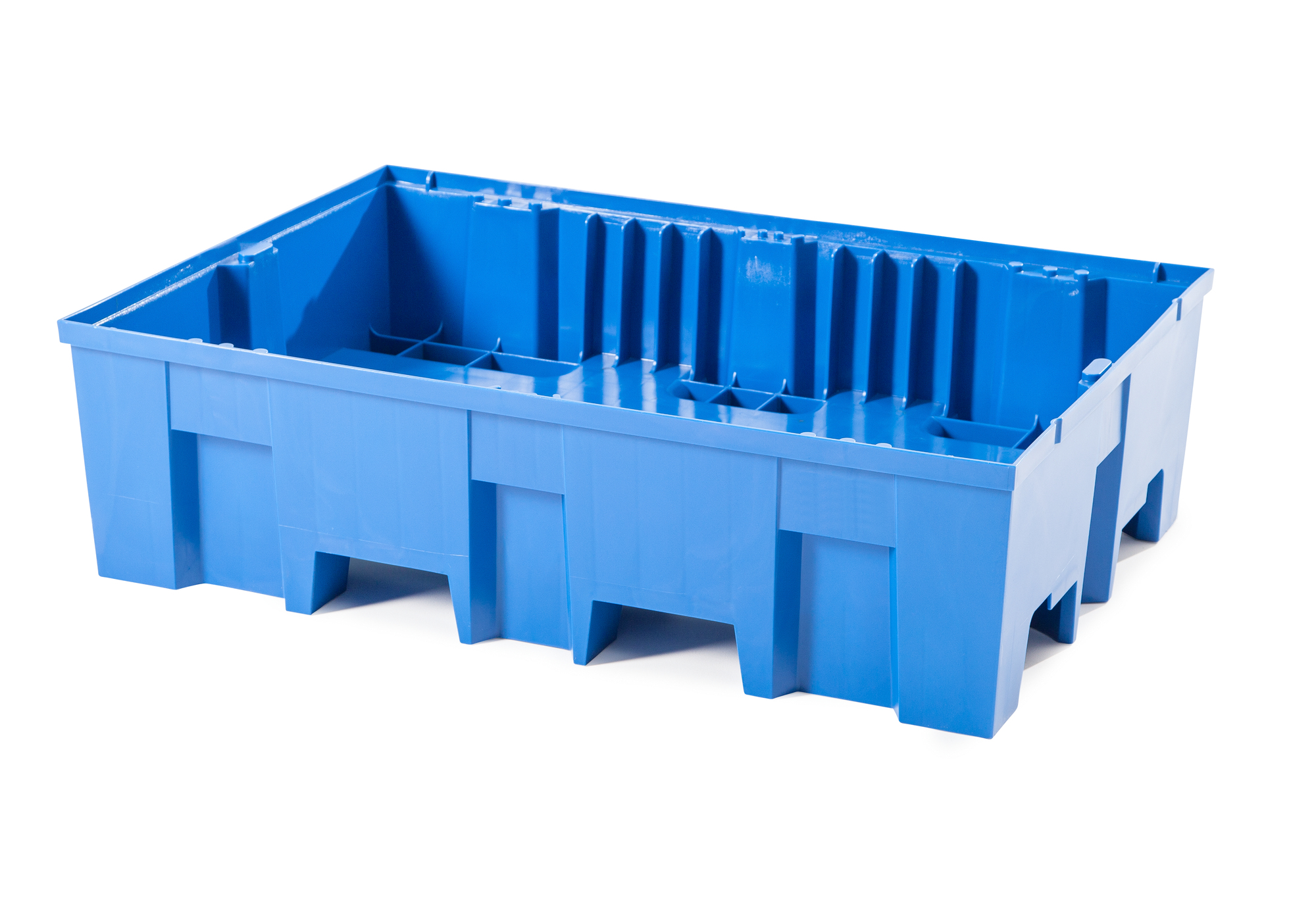 Regalwanne, PE Blau, Maße 865x1245x350 mm