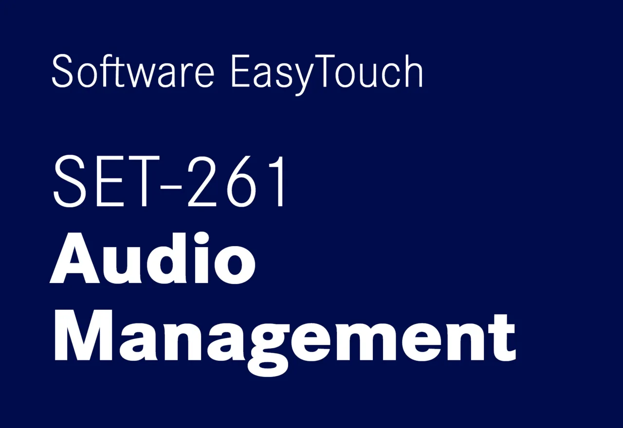 KERN EasyTouch SET-261 Audio Management KERN EasyTouch SET-261 Audio Management