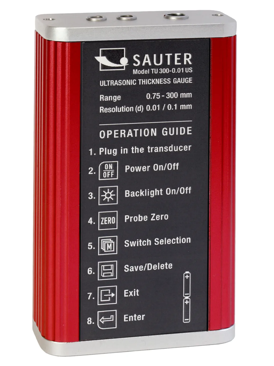 Ultraschall-Materialdickenmessgerät SAUTER TU 80-0.01US