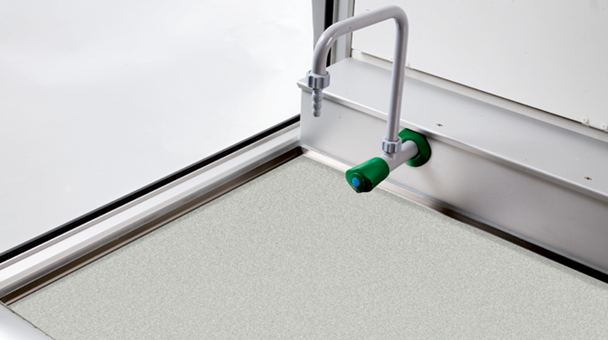 Arbeitsfläche für Gefahrstoffarbeitsplatz, Keramik, Maße 1690x490x8 mm Arbeitsfläche für Gefahrstoffarbeitsplatz, Keramik, Maße 1690x490x8 mm