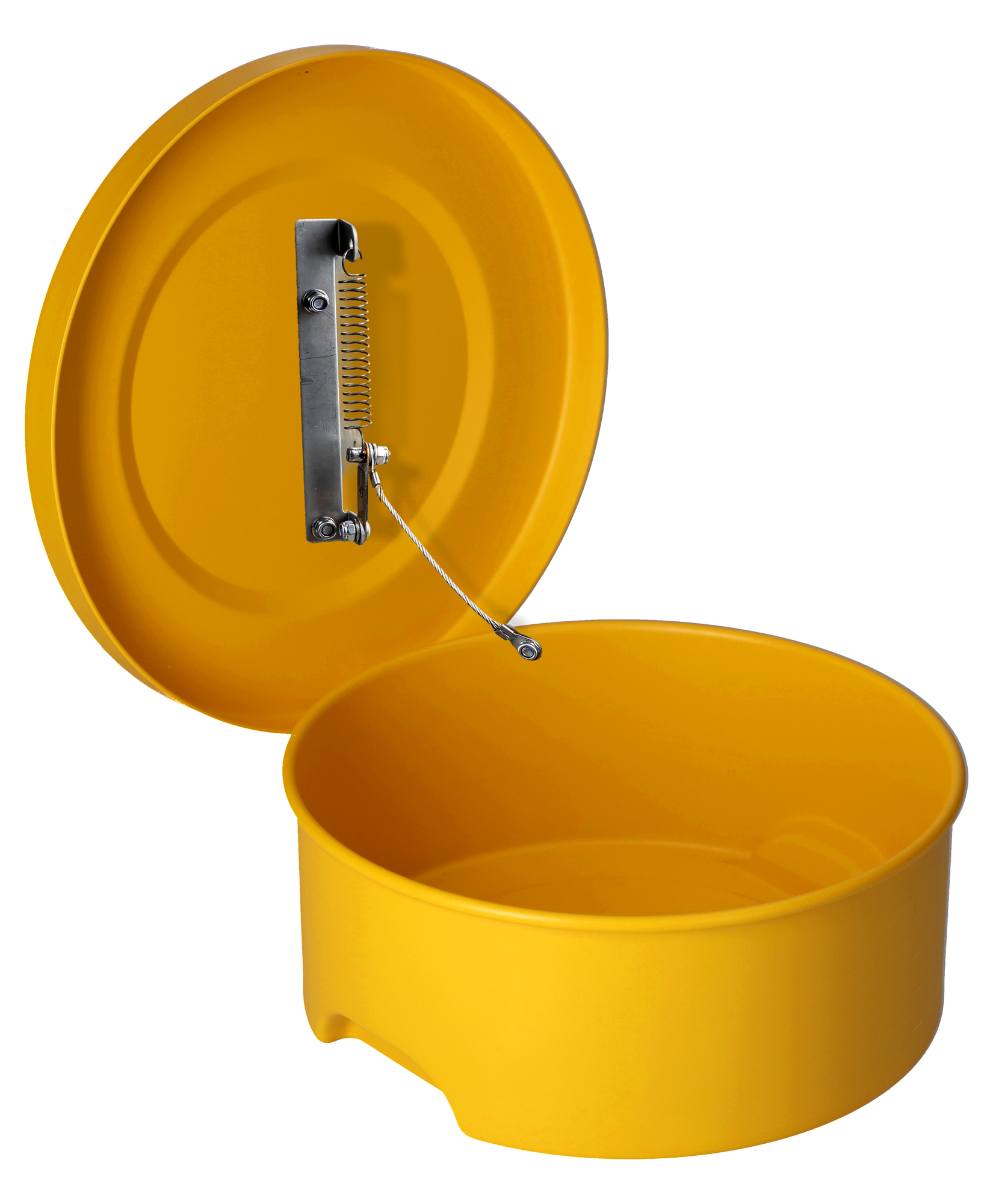 Kleinteilereiniger, lackiertes Stahlblech, Gelb, Inhalt 2,00Liter, Maße 255x264x102 mm Kleinteilereiniger, lackiertes Stahlblech, Gelb, Inhalt 2,00Liter, Maße 255x264x102 mm