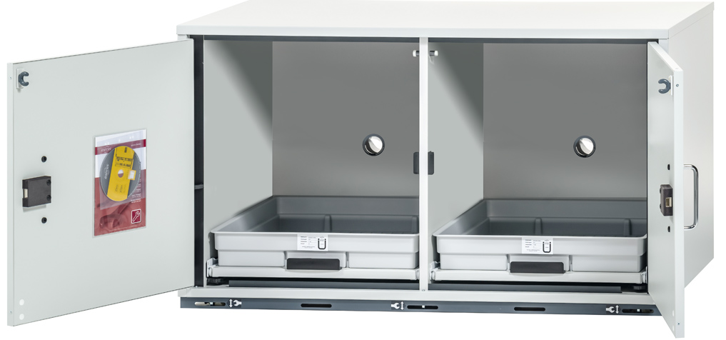 Säuren- und Laugenunterbauschrank SL.060.110.UBM.2T Säuren- und Laugenunterbauschrank SL.060.110.UBM.2T