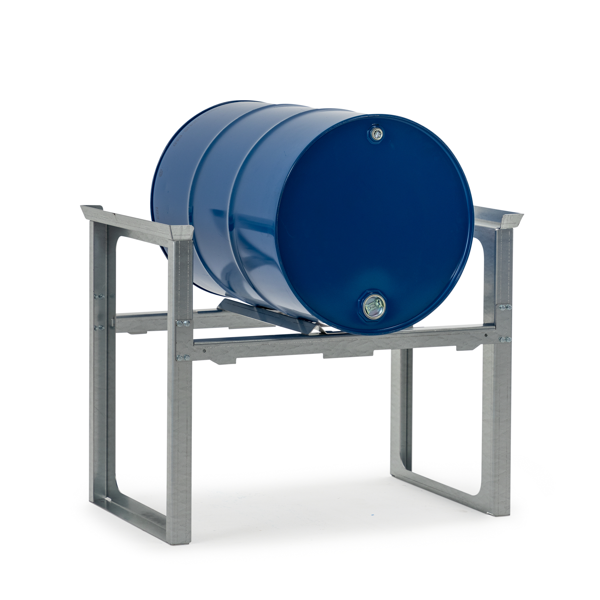 Stapelregal, verzinkter Stahl, für 1 x 200-L-Fass, Maße 1049x682x837 mm Stapelregal, verzinkter Stahl, für 1 x 200-L-Fass, Maße 1049x682x837 mm