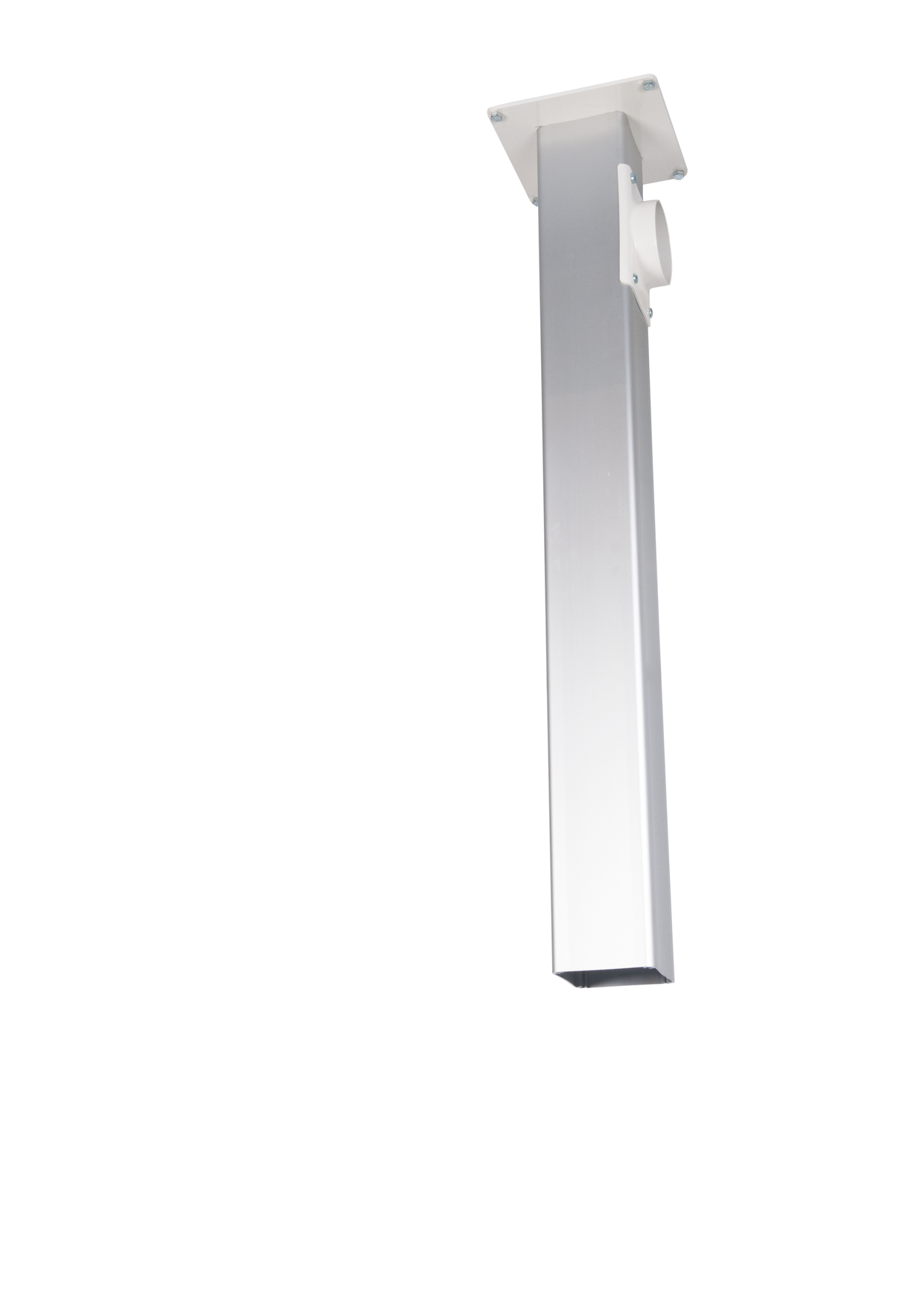 Deckenhalterung für Quellenabsaugung Labor 10149 und 10150, eloxiertes Aluminium, Maße 107x107x250 mm Deckenhalterung für Quellenabsaugung Labor 10149 und 10150, eloxiertes Aluminium, Maße 107x107x250 mm