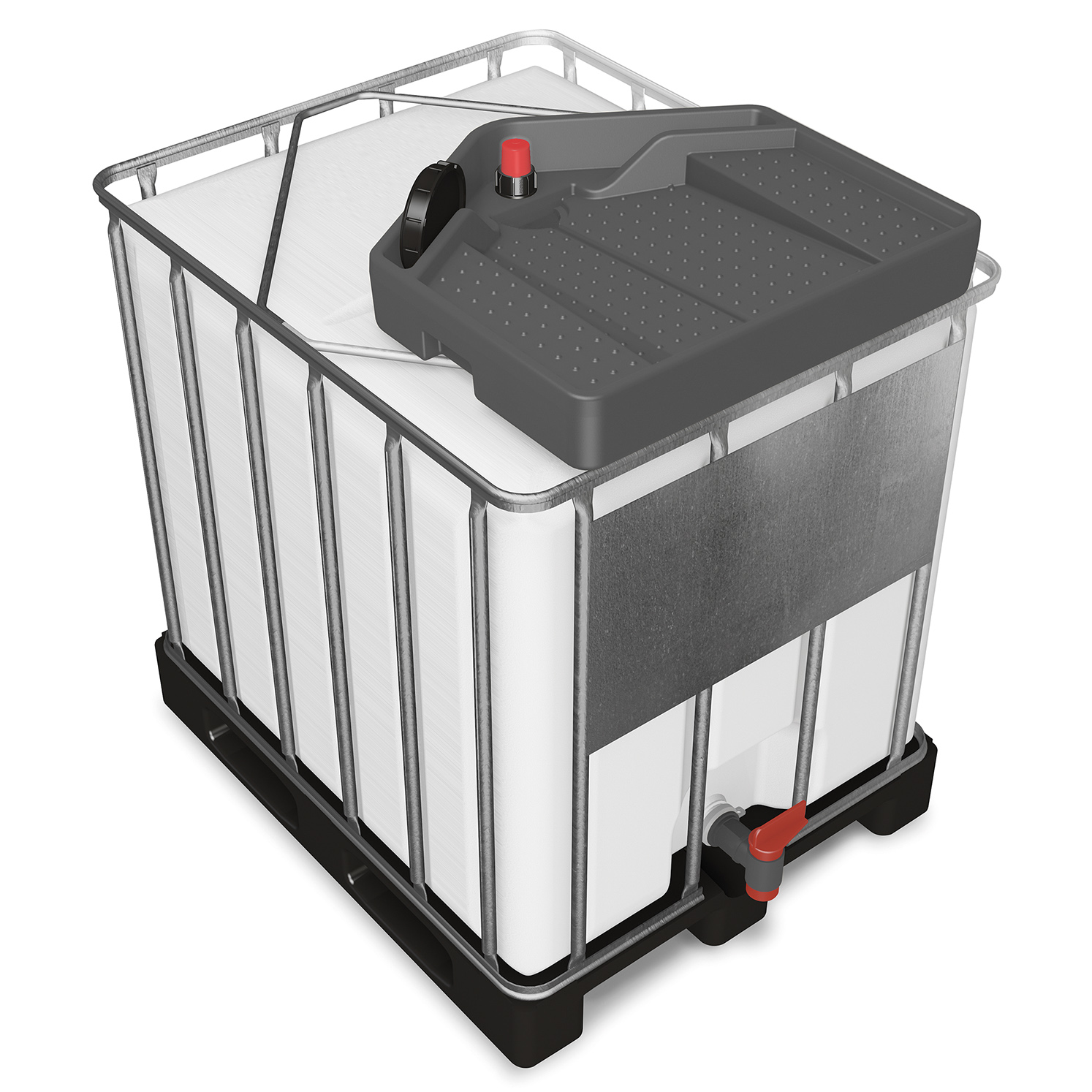 IBC-Trichter, PE, Anthrazitgrau RAL 7016, Inhalt 15,00Liter, Maße 790x730x175 mm IBC-Trichter, PE, Anthrazitgrau RAL 7016, Inhalt 15,00Liter, Maße 790x730x175 mm