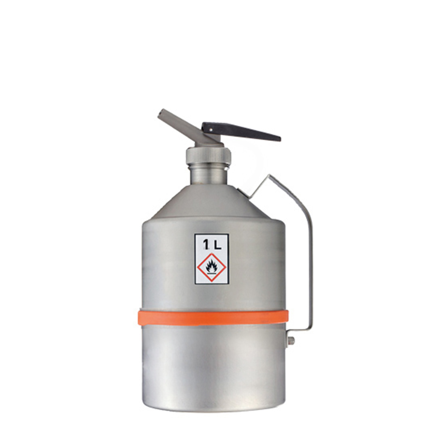 Sicherheitskanne, polierter Edelstahl 1.4571, Inhalt 1,00Liter, Maße 110x110x235 mm