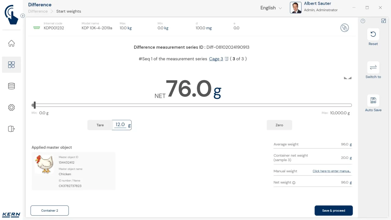KERN EasyTouch SET-22 Difference
