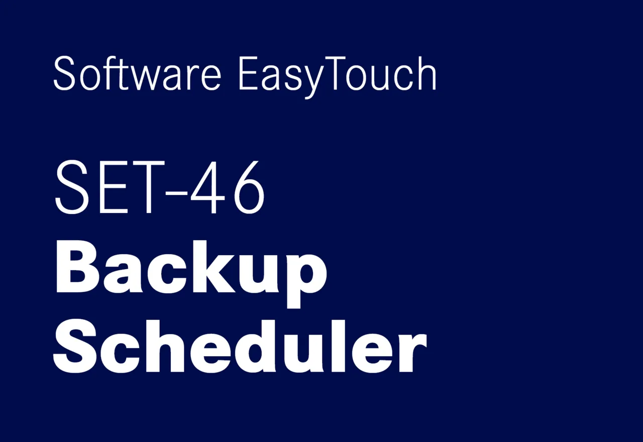KERN EasyTouch SET-46 Backup Scheduler KERN EasyTouch SET-46 Backup Scheduler