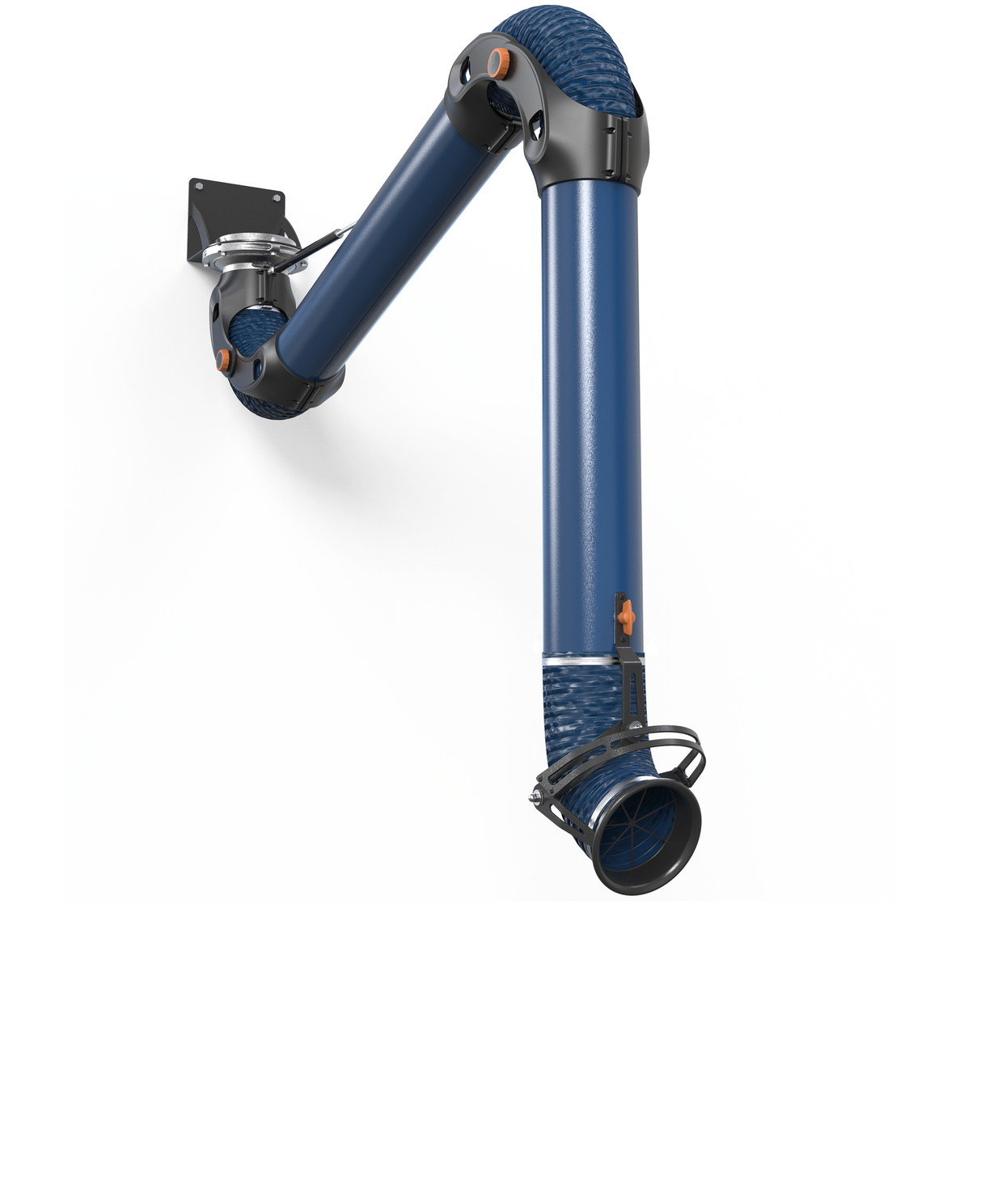 Quellenabsaugung Schlauch aus PVC Dunkelblau, zur Wandmontage, Länge 3000 mm Quellenabsaugung Schlauch aus PVC Dunkelblau, zur Wandmontage, Länge 3000 mm