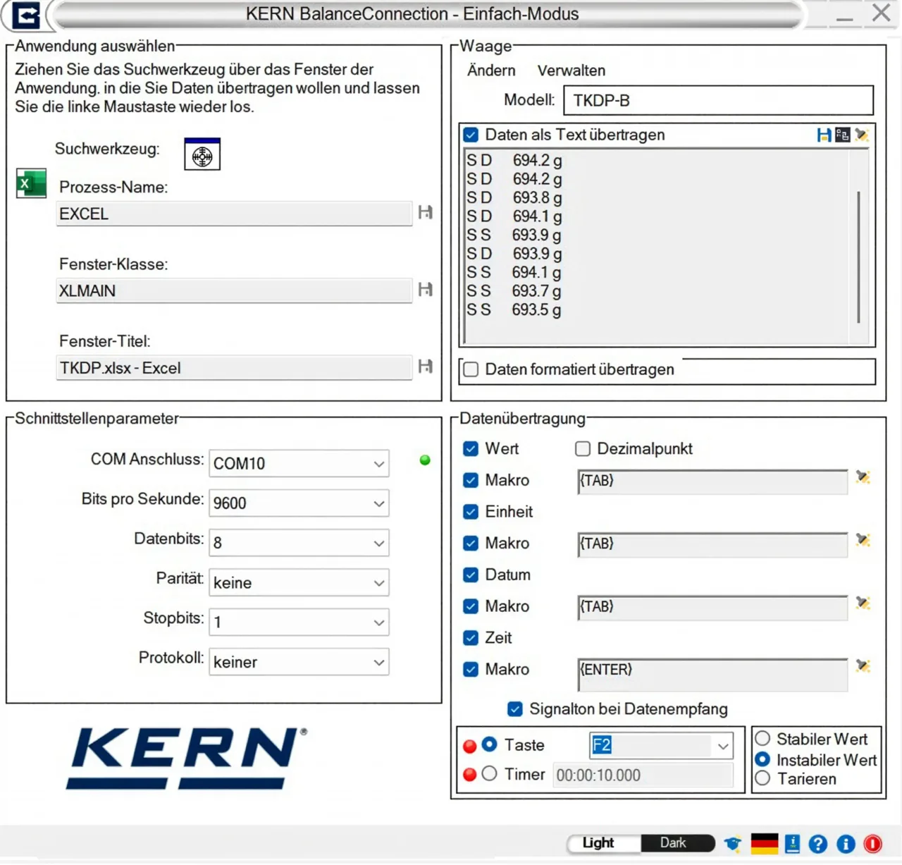 BalanceConnection Standard KERN SCD-4.0-DLS05