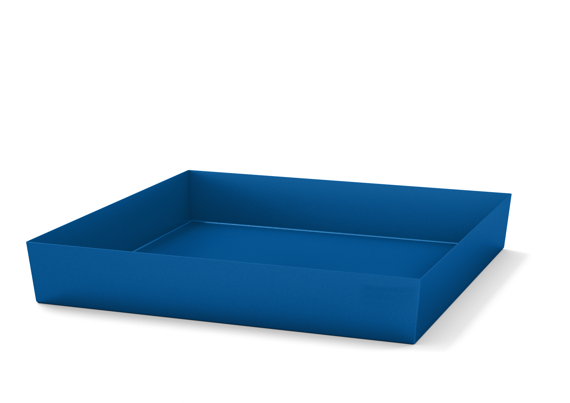 Regalwanne, Stahl pulverbeschichtet Enzianblau RAL 5010, Maße 1236x1210x190 mm Regalwanne, Stahl pulverbeschichtet Enzianblau RAL 5010, Maße 1236x1210x190 mm