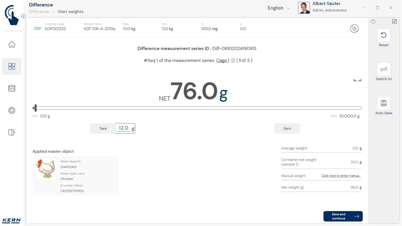 KERN EasyTouch SET-22 Difference