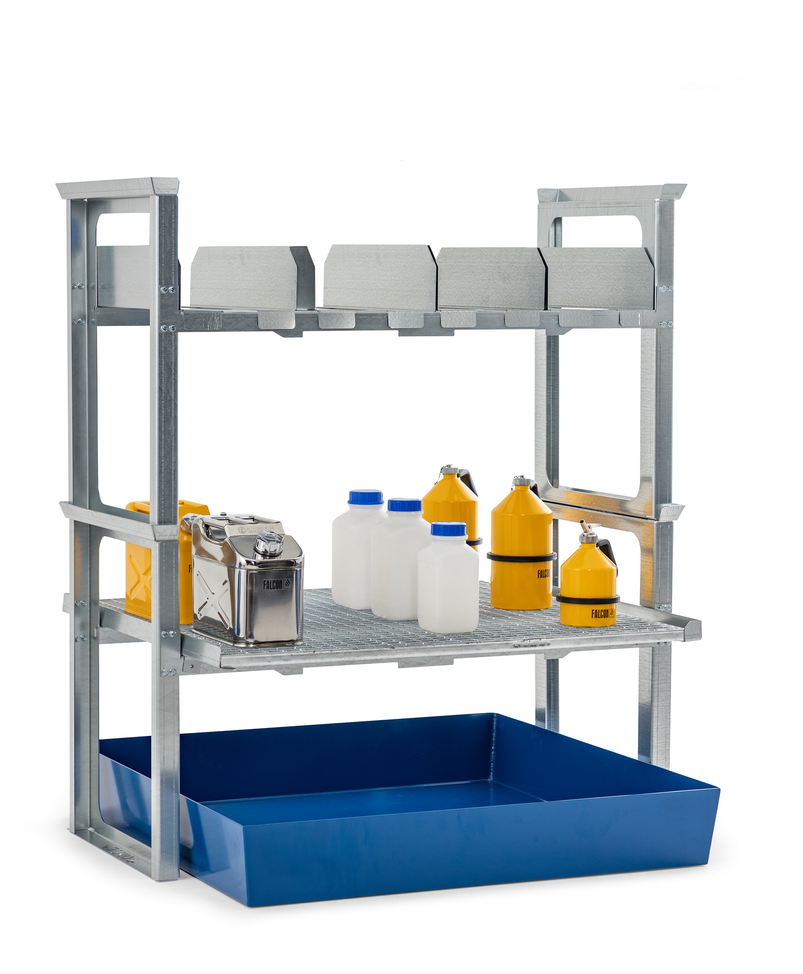 Abfüll-/Lagerstation, Stahl, für 5 x 20 oder 4 x 30 oder 3 x 60-L-Kanister + Kleingebinde, Maße 1429x1210x1637 mm Abfüll-/Lagerstation, Stahl, für 5 x 20 oder 4 x 30 oder 3 x 60-L-Kanister + Kleingebinde, Maße 1429x1210x1637 mm