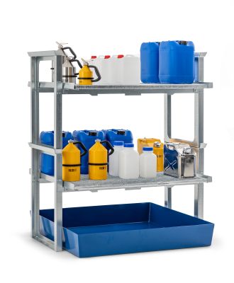 Abfüll-/Lagerstation, Stahl, für Kleingebinde – Produktfoto asecos