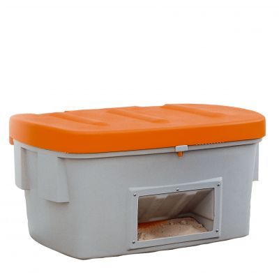 Streugutbehälter, PE, orange, Inhalt 550 l – Produktfoto asecos